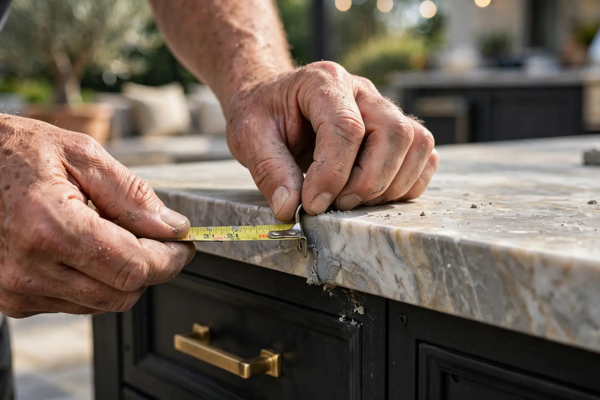 Countertop installation in a Houston kitchen
