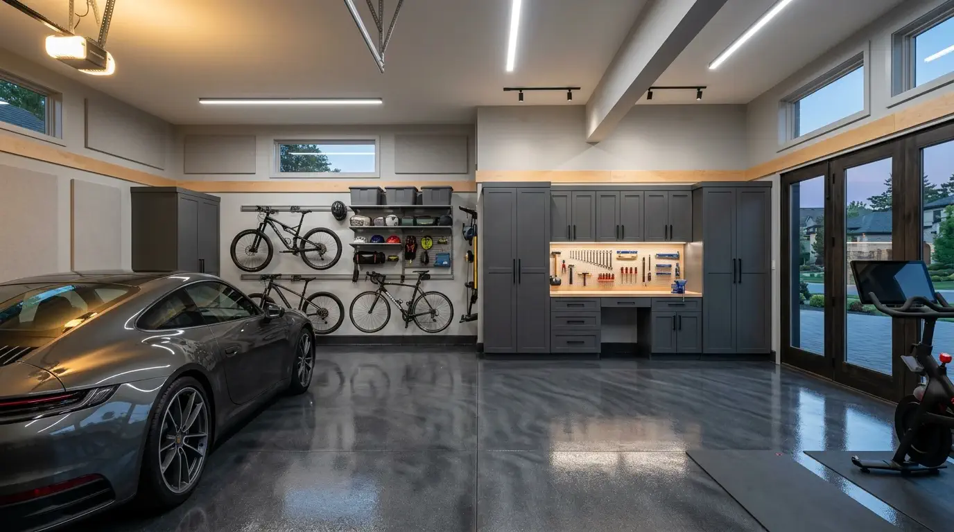 Garage conversion to living space in Houston